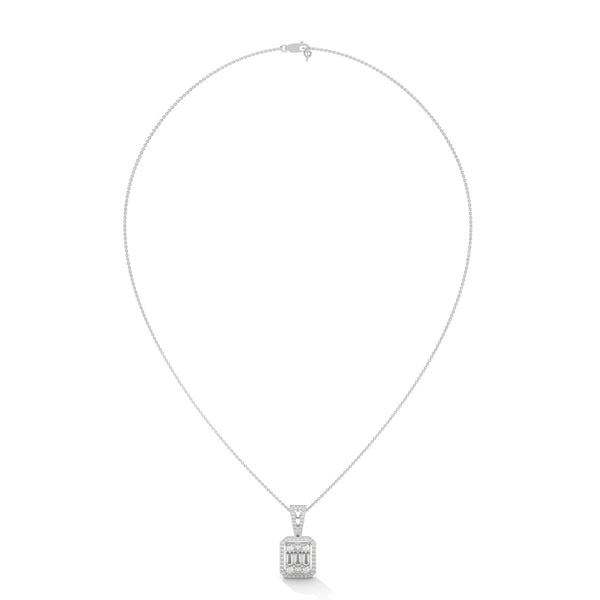 Royal Radiance Lab Grown Diamond Gold Pendant Chain