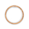 This stunning round-shaped bangle bracelet features 85 sparkling diamonds, totaling 1.98 carats. Its sleek design and perfect fit make it the ultimate statement piece for any occasion.