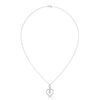 Celebrate love with the Eternal Embrace Heart Pendant, where a sparkling solitaire is cradled within a diamond-studded golden heart.