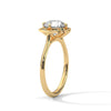Vintage Halo Lab Grown Diamond Gold Ring