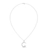 Celestial Glow Lab Grown Diamond Crescent Moon Gold Pendant