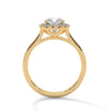 “Cushion-halo diamond ring in yellowgold—brilliant center sparkle, timeless elegance,and luxurious shine crafted for everlasting loveand unforgettable moments.”
