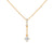 A sleek cascade of gold and diamonds, the Celestial Drop Diamond Pendant offers minimalist elegance with a cosmic sparkle.