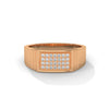 Bold gold men's diamond ring with brilliant pave sparkle, designed for luxury style, everyday elegance, statement fashion and premium craftsmanship.