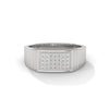 Bold gold men's diamond ring with brilliant pave sparkle, designed for luxury style, everyday elegance, statement fashion and premium craftsmanship.