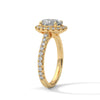 Oval Halo Lab Grown Diamond Gold Ring