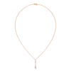A sleek cascade of gold and diamonds, the Celestial Drop Diamond Pendant offers minimalist elegance with a cosmic sparkle.