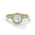“Brilliant halo diamond engagement ring in yellowgold, designed for lasting beauty, romantic moments, dazzling sparkle, and premium luxury craftsmanship.”