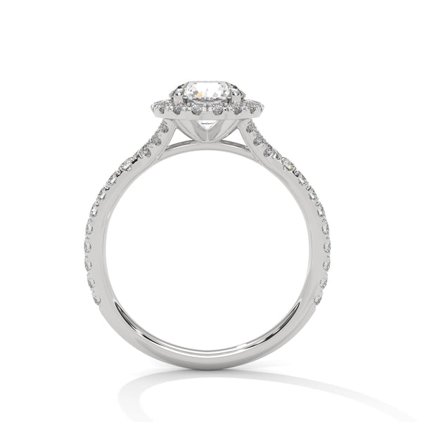 “Brilliant halo diamond engagement ring in yellowgold, designed for lasting beauty, romantic moments, dazzling sparkle, and premium luxury craftsmanship.”