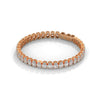 This graceful bangle bracelet features 36 round-shaped diamonds, totaling 0.76 carats, offering a subtle yet sophisticated touch of brilliance. Its 7-inch length ensures a comfortable and perfect fit.