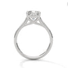 Graceful Radiance Cushion Cut Lab Grown Diamond Gold Solitaire Ring