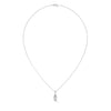 Marquise Cut Lab Grown Diamond Gold Pendant Chain