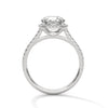 Radiant Halo Lab Grown Diamond Gold Engagement Ring