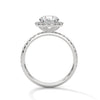 A brilliant round lab-grown diamond encircled by a halo of sparkle — timeless beauty with radiant allure.