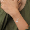 A dazzling bangle bracelet featuring 2 multi-shaped diamonds, totaling 0.50 carats. With a 7-inch length, it offers a refined, versatile look that adds a touch of elegance to any occasion.
