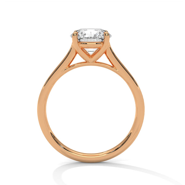Classic Six-Prong Solitaire Lab Grown Diamond Gold Ring