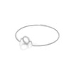 A dazzling bangle bracelet featuring 2 multi-shaped diamonds, totaling 0.50 carats. With a 7-inch length, it offers a refined, versatile look that adds a touch of elegance to any occasion.