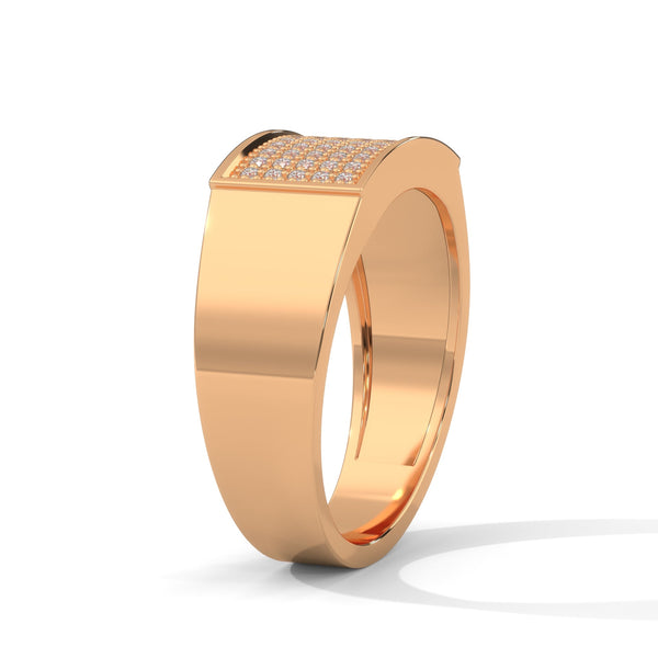 “A bold gold diamond ring delivering timeless luxury, exceptional brilliance, and modern style for those who appreciate refined, confident elegance.”