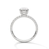 Classic Four Prong Setting Oval Cut Lab Grown Diamond Gold Ring
