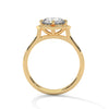 Vintage Halo Lab Grown Diamond Gold Ring