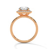 “Celestial Halo Ring—round-cut brilliance, radiant halo sparkle, and white-gold elegance crafted to symbolize everlasting love, timeless beauty, and unforgettable engagements.”