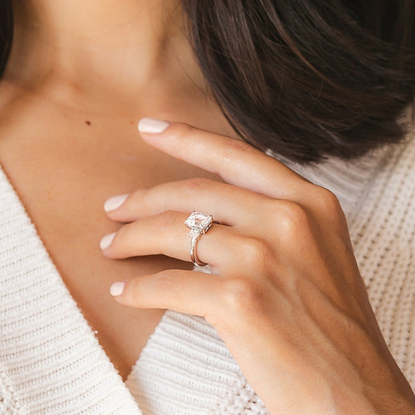 "A timeless emerald-cut diamond ring in radiant yellow gold, crafted for brilliance, luxury, and unforgettable elegance in every moment."