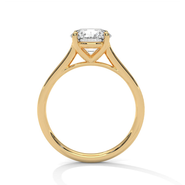 Classic Six-Prong Solitaire Lab Grown Diamond Gold Ring