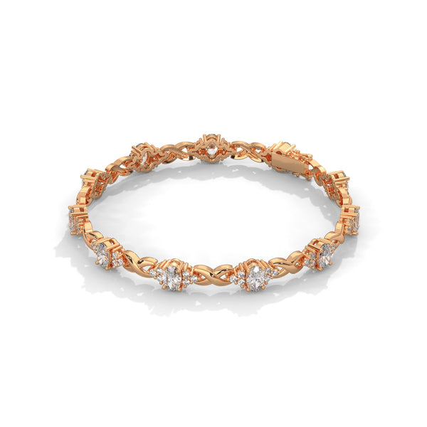 This exquisite tennis bracelet features 62 emerald-shaped diamonds, totaling 7.01 carats. With a 6.50-inch length, it is a stunning accessory that offers a perfect balance of brilliance and sophistication.