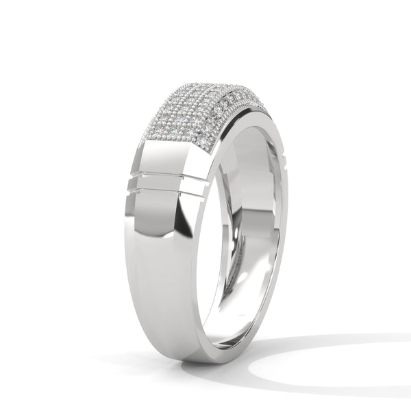 “Experience bold luxury with this gold men’s diamond ring, featuring dazzling pavé brilliance crafted for timeless style, confidence, and premium elegance.”