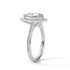 Pear Shaped Three-Stone Lab Grown Diamond Gold Ring