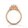 Pear Shaped Three-Stone Lab Grown Diamond Gold Ring