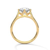 Four-Prong Classic Lab Grown Diamond Gold Ring