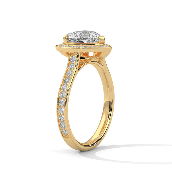 “Amora Ring—heart-shaped diamond brilliance, radiant halo sparkle, and romantic elegance crafted to symbolize everlasting love, devotion, and unforgettable moments.”
