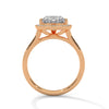 “Amora Ring—heart-shaped diamond brilliance, radiant pavé halo, and romantic white-gold elegance crafted to symbolize pure love, timeless beauty, and unforgettable moments.”