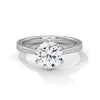 Classic Six-Prong Lab Grown Diamond Gold Ring