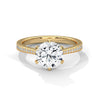 Classic Six-Prong Lab Grown Diamond Gold Ring