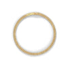 This luxurious tennis bracelet features 51 oval-shaped diamonds, totaling 9.00 carats. With a 7-inch length, it radiates elegance and charm, making it a perfect accessory for any occasion.