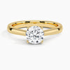 Astrielle Grace radiates refined simplicity with its elegant cathedral setting and softly tapered band, offering a timeless frame for its center diamond.
