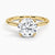 Elodie Whisper enchants with its delicate silhouette and double claw prongs that gently embrace a brilliant round diamond, floating effortlessly atop a slender white gold band.