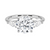 The Virelle Bloom ring features a brilliant round diamond flanked by marquise and pavé-set stones, evoking the soft, organic elegance of blossoming petals.