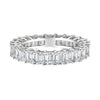 “Luxurious emerald-cut diamond eternity band in radiant yellow gold, delivering bold brilliance, timeless elegance, and unmatched sparkle for unforgettable everyday sophistication.”