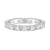 "Luxurious oval and emerald-cut diamond eternity ring crafted in radiant white gold, delivering timeless brilliance, elite craftsmanship, and unmatched elegance."
