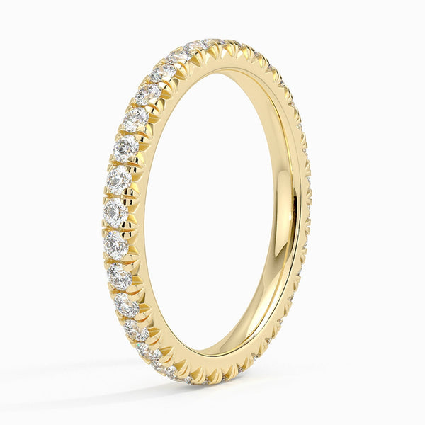 Eternity Diamond Wedding Band – timeless full-circle sparkle, brilliant white gold ring for brides, stacking, anniversaries, everyday luxury and commitment