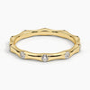 Eternal Sparkle Bamboo Diamond Band – sleek modern ring symbolizing endless love, natural elegance, daily luxury, perfect minimalist anniversary promise choice