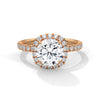 “Celestial Radiance Ring—brilliant center diamond, pavé halo sparkle, and timeless elegance crafted to symbolize everlasting love, luxury, and unforgettable romantic moments.”