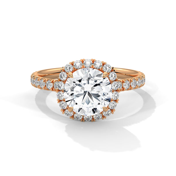“Celestial Radiance Ring—brilliant center diamond, pavé halo sparkle, and timeless elegance crafted to symbolize everlasting love, luxury, and unforgettable romantic moments.”