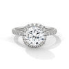 “Celestial Radiance Ring—brilliant center diamond, pavé halo sparkle, and timeless elegance crafted to symbolize everlasting love, luxury, and unforgettable romantic moments.”