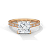 “Celeste Ring—princess-cut diamond brilliance, pavé-band sparkle, and modern geometric elegance crafted to symbolize timeless love, radiant beauty, and unforgettable moments.”