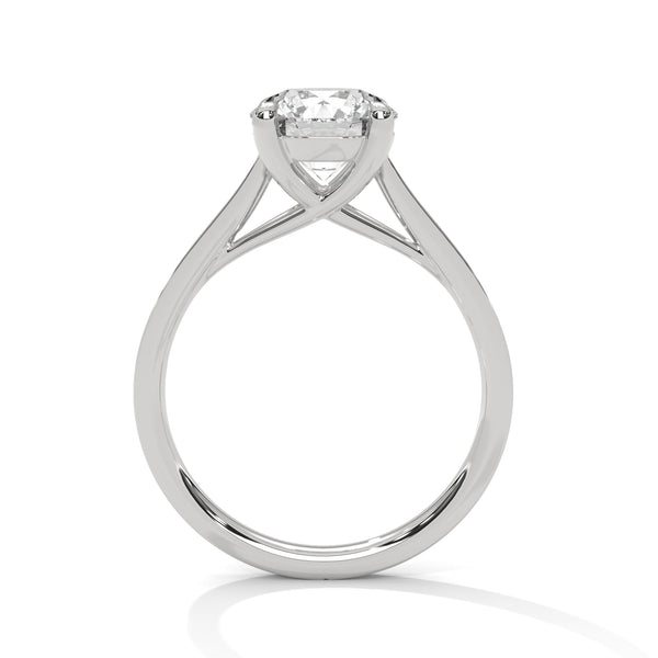 “Aurora Ring—round brilliant diamond sparkle, sleek pavé-band elegance, and timeless white-gold beauty crafted to symbolize radiant love, grace, and unforgettable moments.”