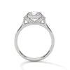 Hidden Halo Solitaire Lab Grown Diamond Gold Ring